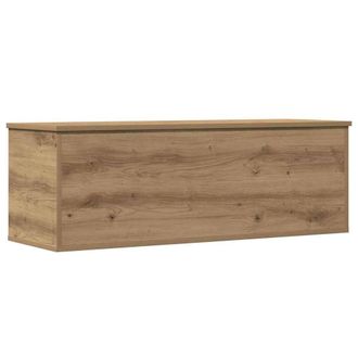Berkfield Home Artisan Oak Storage Box 102x35x35 cm Made of Engineered Wood in Brown | Size: 102 x 35 x 35 cm