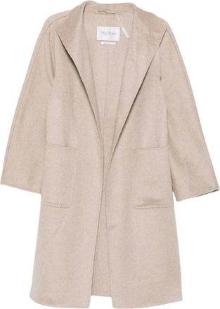 Max Mara Abrigo con cintur&oacute;n - Coats - Mujer - Beige - M