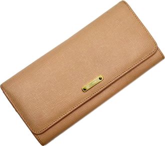 Fendi Light Pink Leather Long Wallet (Bi-Fold) (Pre-Owned)