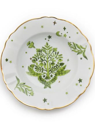 BITOSSI HOME Floreal porcelain deep plate (23cm) - unisex - Porcelain - OS - Green