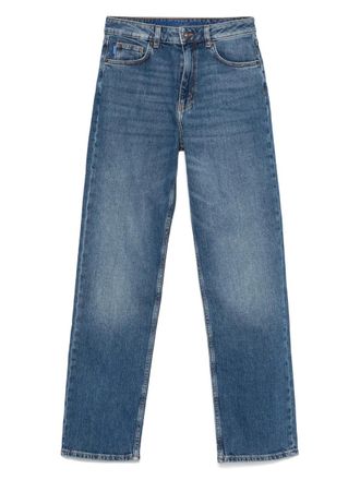 HUGO BOSS Jeans met logopatch - Blauw