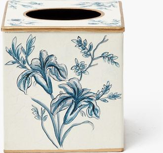 Mrs. Alice Floral Tole Tissue Box in Blue at Nordstrom