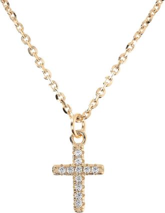 Autentica Petite Cross Pendant With Chain Necklace