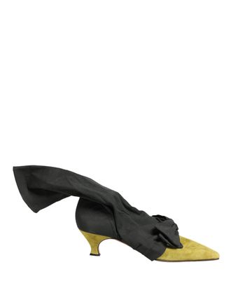 Dolce & Gabbana Black Yellow Suede Boots Womens Shoes (Pre-Owned)