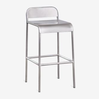 Sklum Set Di 2 Sgabelli Alti In Acciaio Inox Narnial Sklum