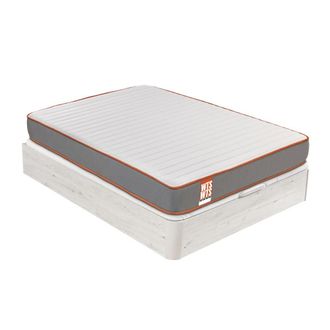 What The Sleep Colch&oacute;n 135x190cm y canap&eacute; WTS Rap Glaciar 22cm Montaje incl