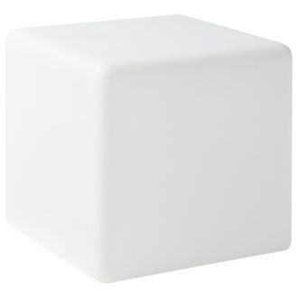 Beliani L&aacute;mpara De Pie Led De Exterior Material Sint&eacute;tico Ip54 Impermeable Con Mando A Distancia Blanco Lagarto