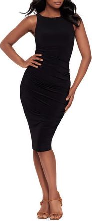 Miraclesuit Regi Ruched Stretch Jersey Dress in Black at Nordstrom, Size X-Small