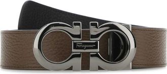 Ferragamo Gancini Omkeerbare Leren Riem - Heren - Riemen - Bruin - 105 CM - Leer - Accessoires