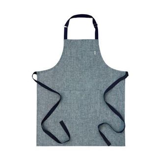 Solino Home Linen Linen Apron - Kitchen Linen in Denim Blue /Navy at Nordstrom, Size Medium