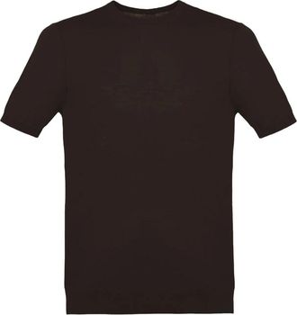 Malo T-Shirts - Heren - T-shirts - Bruin - 2XL - Tops