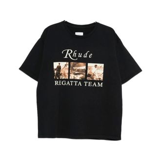 Rhude T-Shirts, male, Black, Size: 2XL Rhps26Tt13012 6009 T-shirt