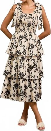 Skies Are Blue Clothing Oliva Midi Sundress In Multi