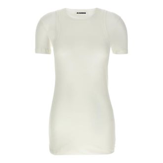 Jil Sander Tops, Dames, Wit, 2Xs, Katoen, Top T-Shirt