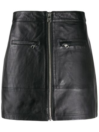Calvin Klein Jeans Gonna dritta con zip - Nero
