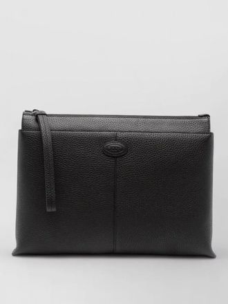 Tod's medium leather clutch bag rectangular