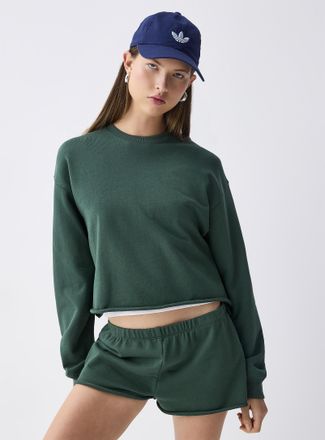 Twik Womens Cropped fleece sweatshirt