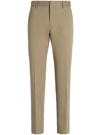 Ermenegildo Zegna tailored cotton trousers - Brown