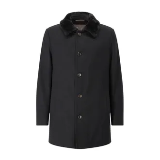 Gimos Wool-Blend Single-Breasted Coat - male - Gimos - Single-Breasted Coats - Blue - 3XL - Coats