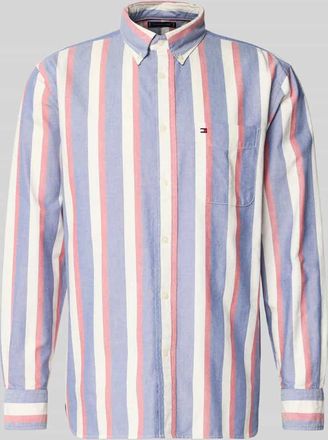 Tommy Hilfiger Relaxed Fit Freizeithemd aus reiner Baumwolle Modell HERITAGE in Jeansblau, Gr&ouml;&szlig;e XXL