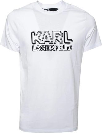 Karl Lagerfeld Inflatable Logo T-shirt - Heren - T-shirts - Wit - 2XL - Katoen - Tops