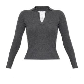 Max Mara Angel Cashmere Top - Knitwear - Mujer - Gris - XS