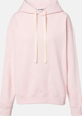Jil Sander Felpa con cappuccio in jersey di cotone