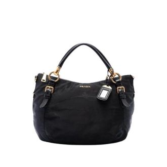 Prada Pre-owned Satchel - Dames - Vintage Handtas - Zwart - ONE Size - Leer - Vintage