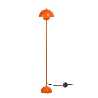 Alpina L&aacute;mpara de Pie N&oacute;rdica, Metal Naranja, Alt.158 cm, E27