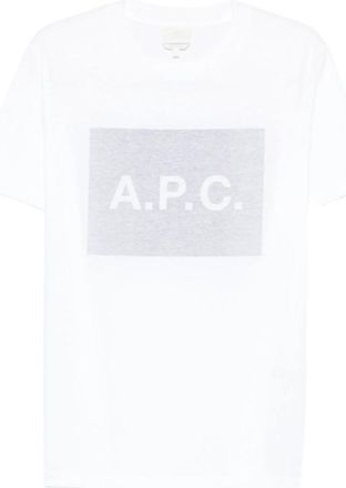 A.P.C. A. p.c. Rectangular-shape-logo T-shirt