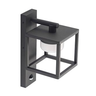 Lucande Lucande - L&aacute;mpara De Pared Exterior timio En Gris Aluminio