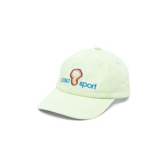 Casablanca Caps, unisex, Green, Size: ONE SIZE Mind Vibrations Logo Baseball Cap