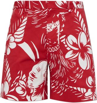 Dsquared2 Shorts met Patroon - Heren - Korte Broeken - Rood - M - Korte Broeken