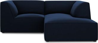 BLOOMINGLOFT 3-Sitzer Ecksofa Sao 186 x 180 cm, mit Samtbezug / Eckteil rechts
