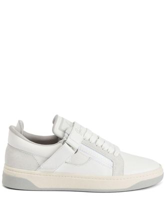 Giuseppe Zanotti GZ94 touch-strap double-zip low-top sneakers - White
