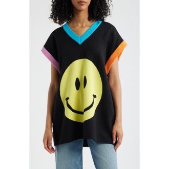 Dressed in Lala Do What You Want Oversize Sweater Vest in Black at Nordstrom, Size Large