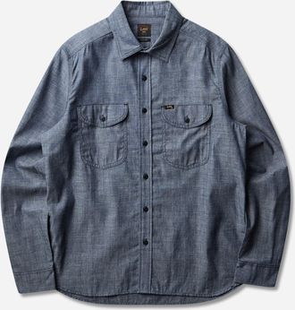 Lee Men s 101 Heritage Workwear Relaxed Shirt Dry Blue