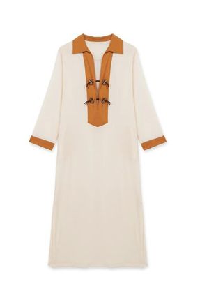 Fortela Adish Bi-Color Cotton Dress in Multicolor at Nordstrom, Size 40 Eu