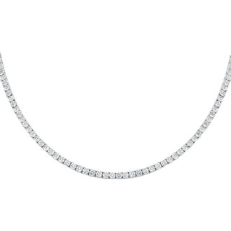 Hollywood Sensation Elegant Cubic Zirconia Choker Tennis Necklace in Silver at Nordstrom
