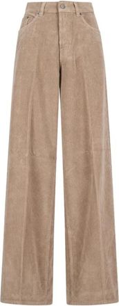 Haikure Wide Broeken - Dames - Wijde Broeken - Beige - W30 - Broeken