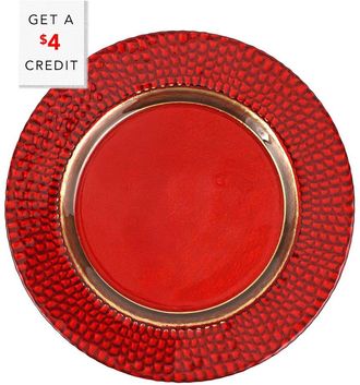 Vietri Vietri Pelli Glass Salad Plate With $4 Credit