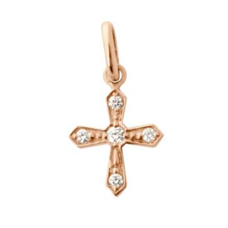 Gigi Clozeau Jewellery, female, Pink, Size: ONE SIZE Vintage Cross Pendant Elegant Style