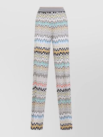 Missoni wide leg knit trousers casual style