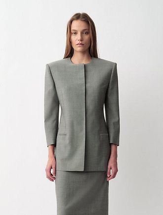Calvin Klein Blazer Sin Cuello Parker