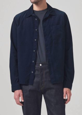 Citizens Of Humanity Rework Button Down Shirt In Navy
