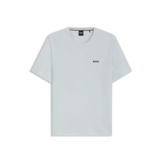 BOSS Cotton-blend pajama T-shirt with embroidered logo