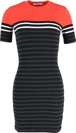 Alexander Wang T by Alexander Wang Striped T-Shirt Dress in Multicolor Cotton