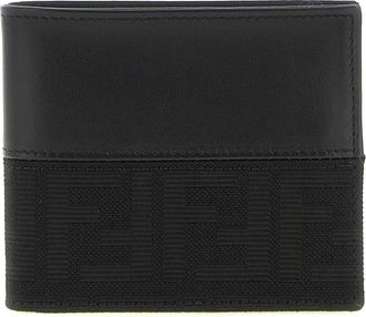 Fendi Bi-fold Portemonnee - Heren - Portefeuilles - Zwart - ONE Size - Leer - Accessoires