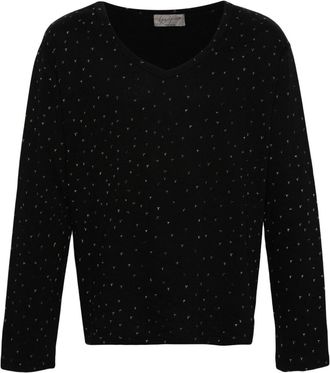 Yohji Yamamoto logo-print long-sleeve T-shirt - men - Cotton - 3 - Black