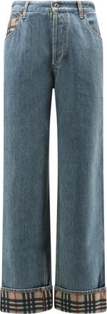 Burberry Dexter Jeans - Heren - Loose Fit Jeans - Blauw - W30 - Katoen - Jeans